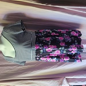 Torrid 4 cute dress with stripes and florals